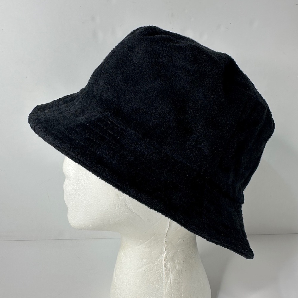 Vintage Scala Pronto Black Bucket Hat Soft Faux Suede VSCO Streetwear 90s Y2K OS